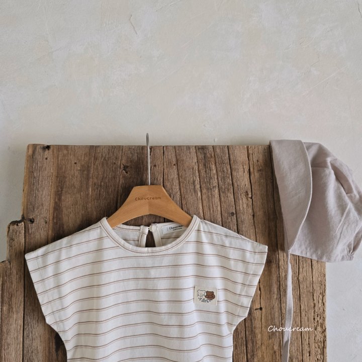 Choucream - Korean Baby Fashion - #babyfever - Striped Suit - 6