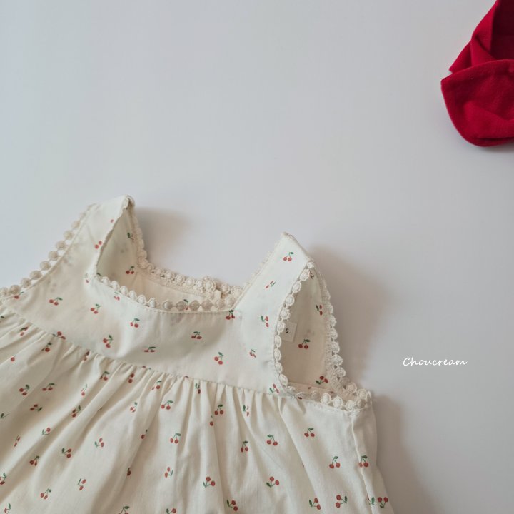 Choucream - Korean Baby Fashion - #babygirlfashion - Mini Cherry Set (Blouse + Bloomer Set) - 12