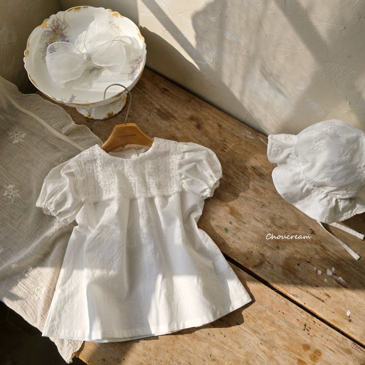 Choucream - Korean Baby Fashion - #babylifestyle - Lace Collar Dress - 12