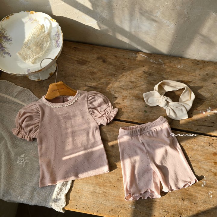Choucream - Korean Baby Fashion - #babylifestyle - Eyelet Leggings - 10