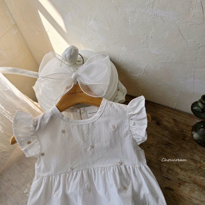 Choucream - Korean Baby Fashion - #babylifestyle - Mini Floral Embroidered Suit - 7