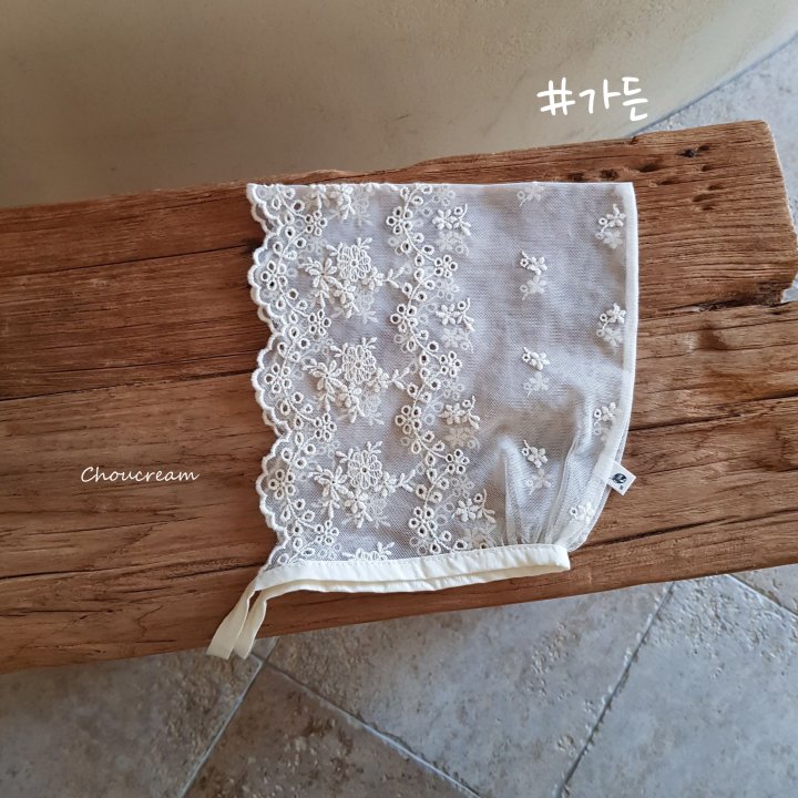 Choucream - Korean Baby Fashion - #babylifestyle - Lace Bonnet - 2