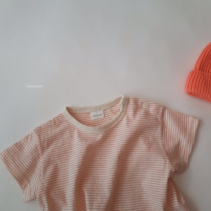 Choucream - Korean Baby Fashion - #babylifestyle - Bebe Striped Tee (Summer) - 12