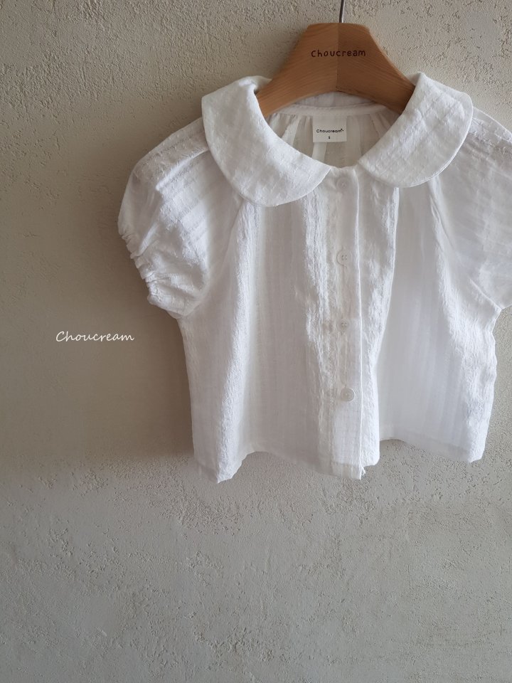 Choucream - Korean Baby Fashion - #babygirlfashion - Round Collar Blouse (Summer) - 4