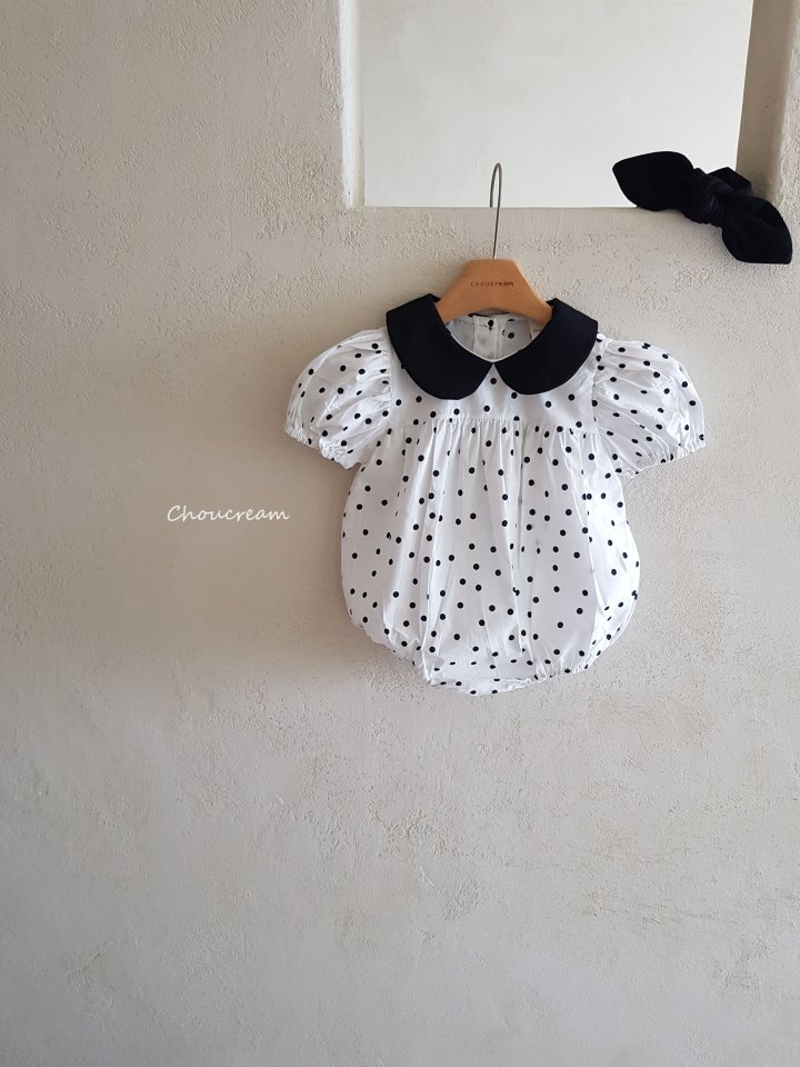 Choucream - Korean Baby Fashion - #babylifestyle - Dot Collar Suit (Summer) - 4