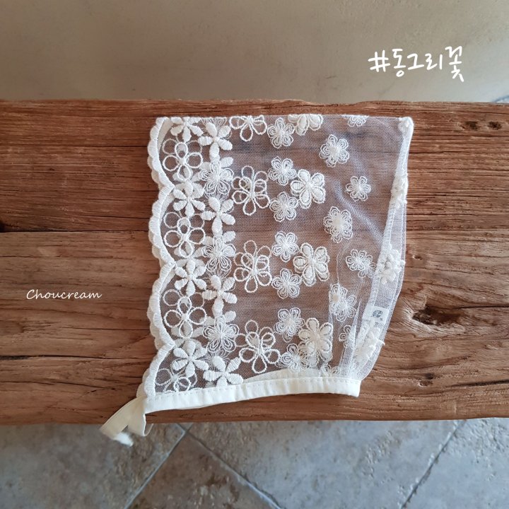 Choucream - Korean Baby Fashion - #babyoninstagram - Lace Bonnet - 3