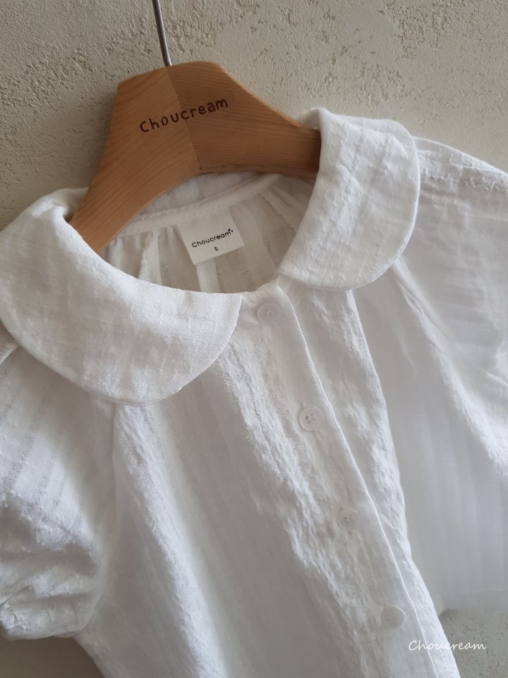Choucream - Korean Baby Fashion - #babyoninstagram - Round Collar Blouse (Summer) - 5