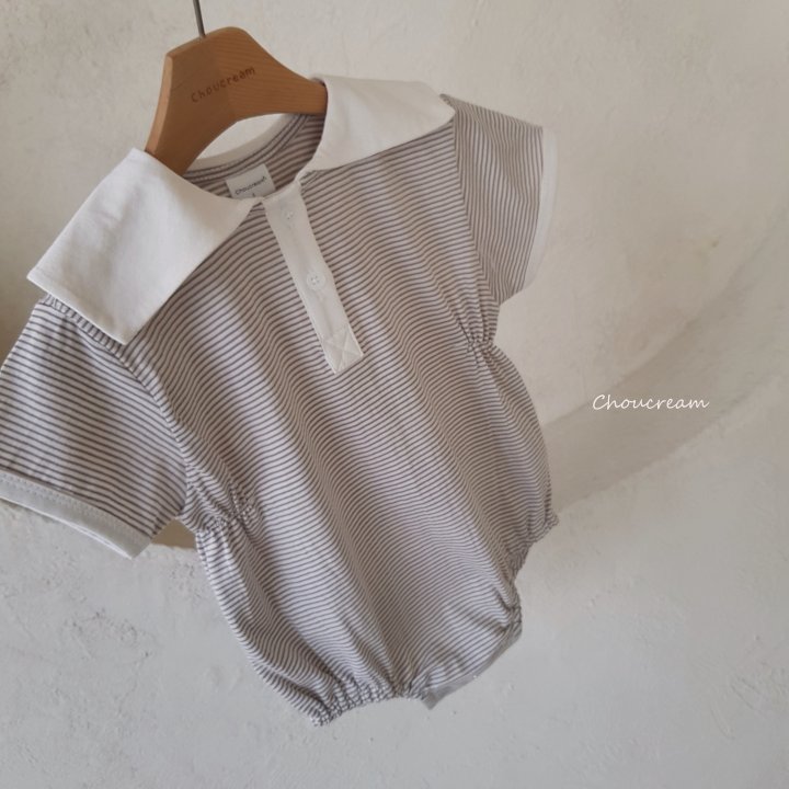Choucream - Korean Baby Fashion - #babyootd - Striped Sailor Suit - 6