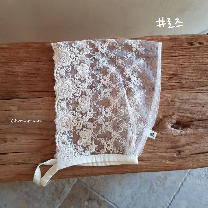 Choucream - Korean Baby Fashion - #babyoninstagram - Lace Bonnet - 4
