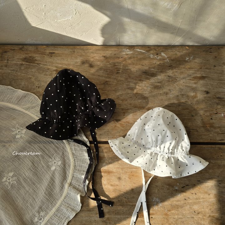 Choucream - Korean Baby Fashion - #babyootd - Dot Bucket Hat - 3
