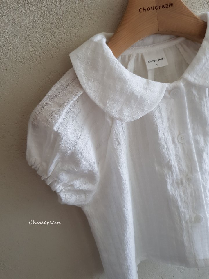 Choucream - Korean Baby Fashion - #babyootd - Round Collar Blouse (Summer) - 6