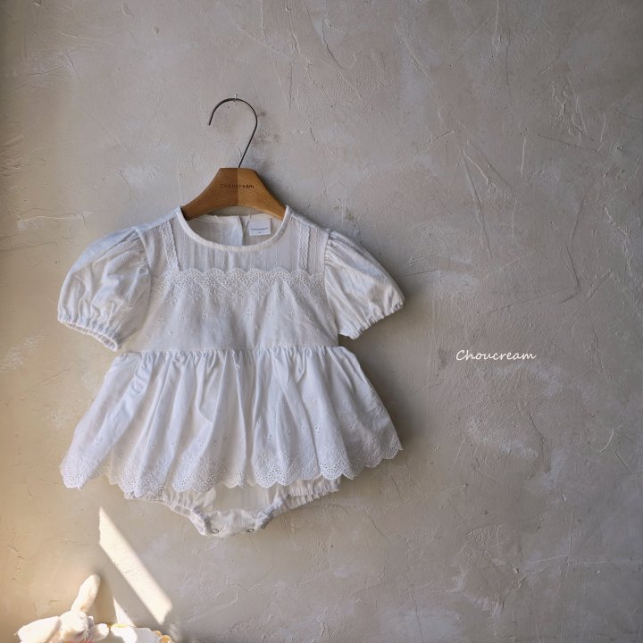 Choucream - Korean Baby Fashion - #babyootd - Lace Bustier Suit - 5
