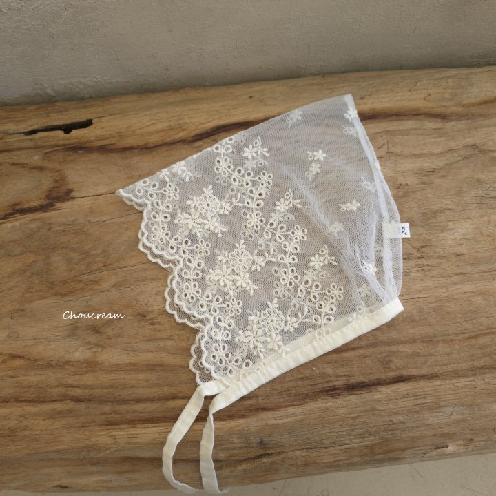 Choucream - Korean Baby Fashion - #babyoutfit - Lace Bonnet - 6
