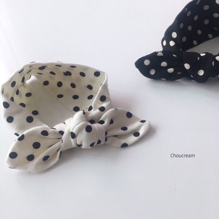 Choucream - Korean Baby Fashion - #babyoutfit - Dot Headband - 3