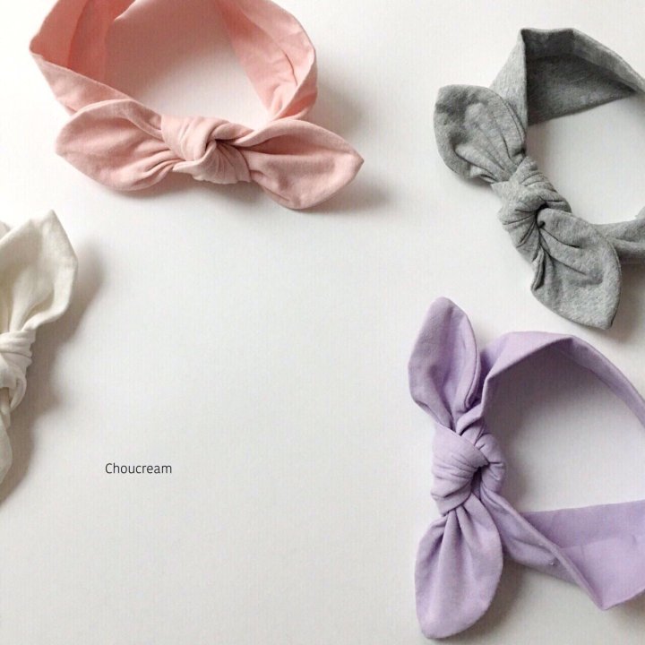 Choucream - Korean Baby Fashion - #babyoutfit - Plain Ribbon Headband - 2