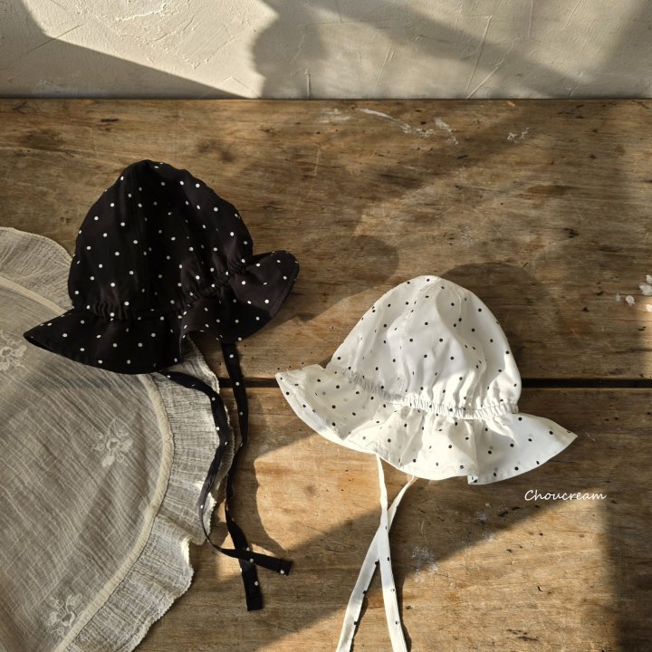Choucream - Korean Baby Fashion - #babyootd - Dot Bucket Hat - 4