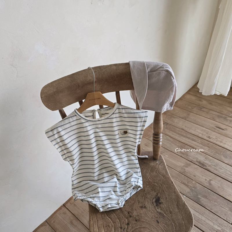 Choucream - Korean Baby Fashion - #babyoutfit - Striped Suit - 12