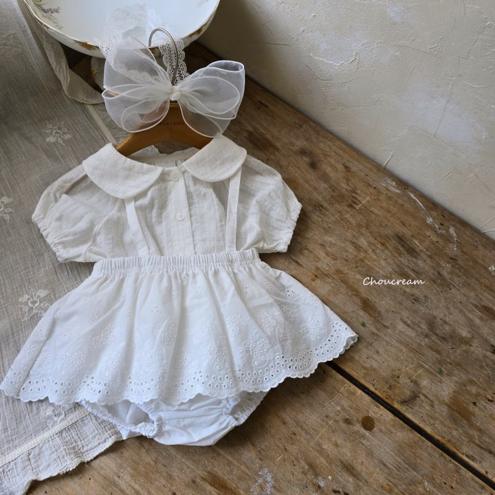 Choucream - Korean Baby Fashion - #babyoutfit - Lace Skirt Bloomer - 8