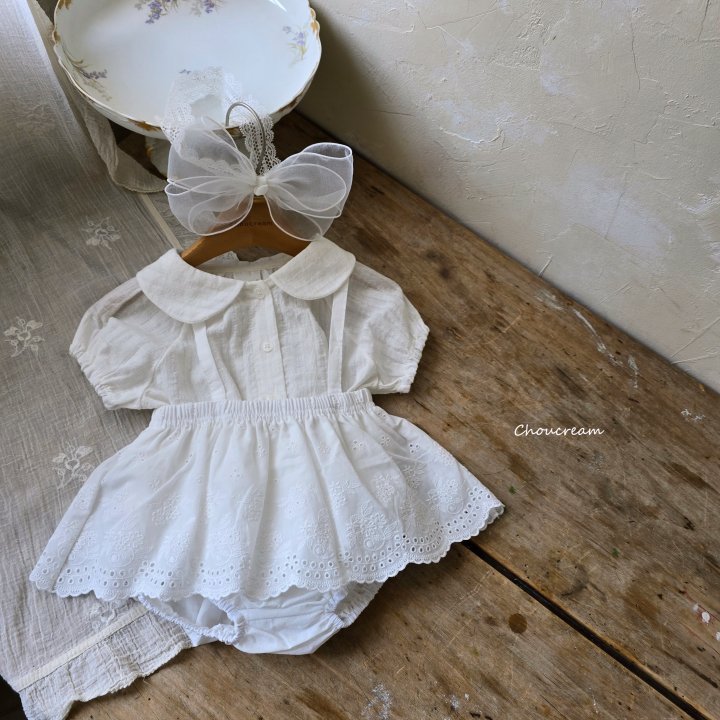 Choucream - Korean Baby Fashion - #babyoutfit - Lace Skirt Bloomer - 9