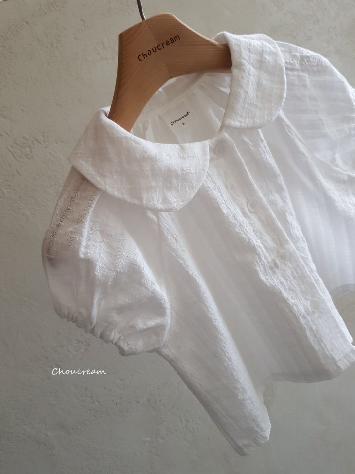 Choucream - Korean Baby Fashion - #babyoutfit - Round Collar Blouse (Summer) - 7