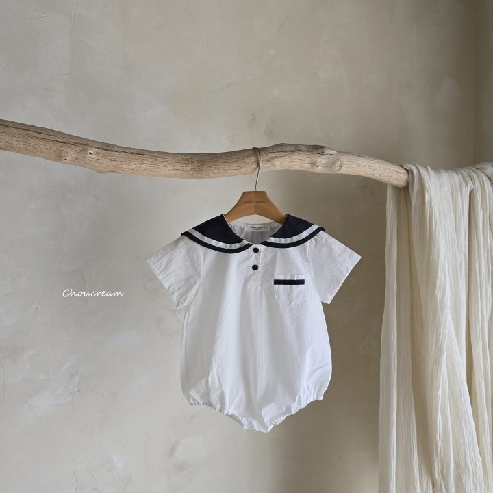 Choucream - Korean Baby Fashion - #babyoutfit - Sailor Collar Suit - 3
