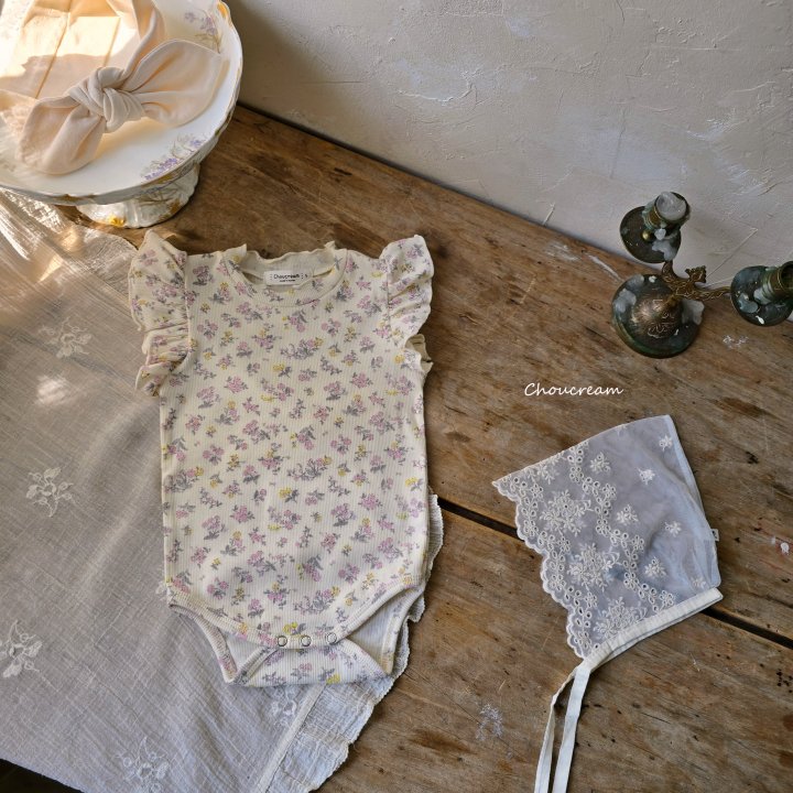 Choucream - Korean Baby Fashion - #babyoutfit - Floral Suit - 3