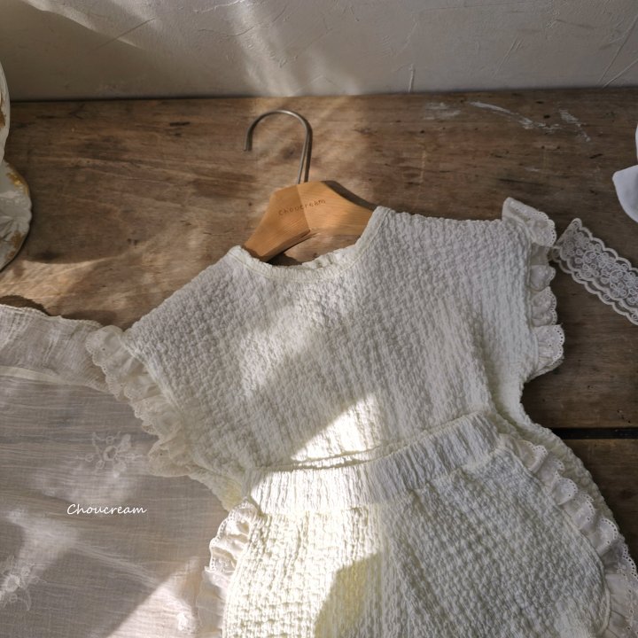 Choucream - Korean Baby Fashion - #babyoutfit - Liz Frill Set (Top + Shorts Set) - 12