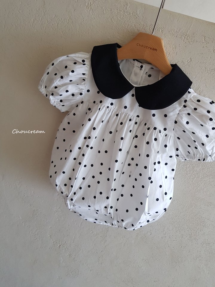 Choucream - Korean Baby Fashion - #babywear - Dot Collar Suit (Summer) - 8