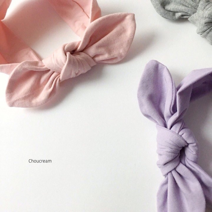 Choucream - Korean Baby Fashion - #babyoutfit - Plain Ribbon Headband - 4