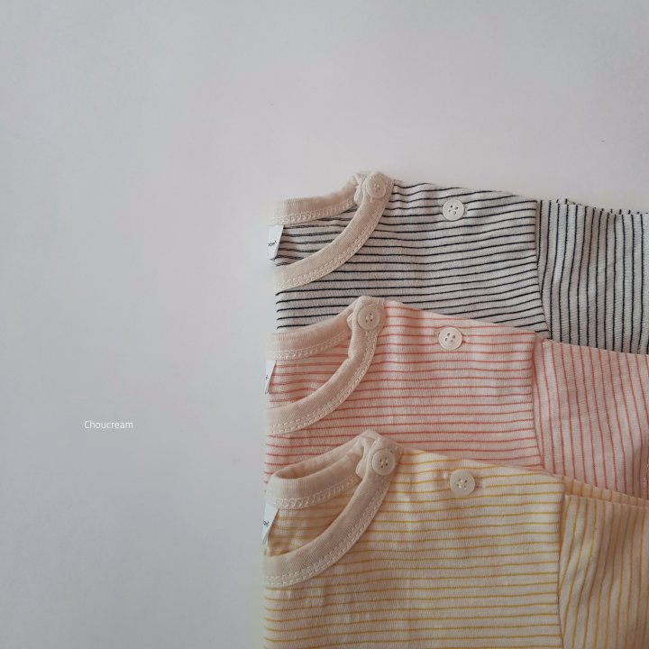 Choucream - Korean Baby Fashion - #babywear - Bebe Striped Tee (Summer) - 2