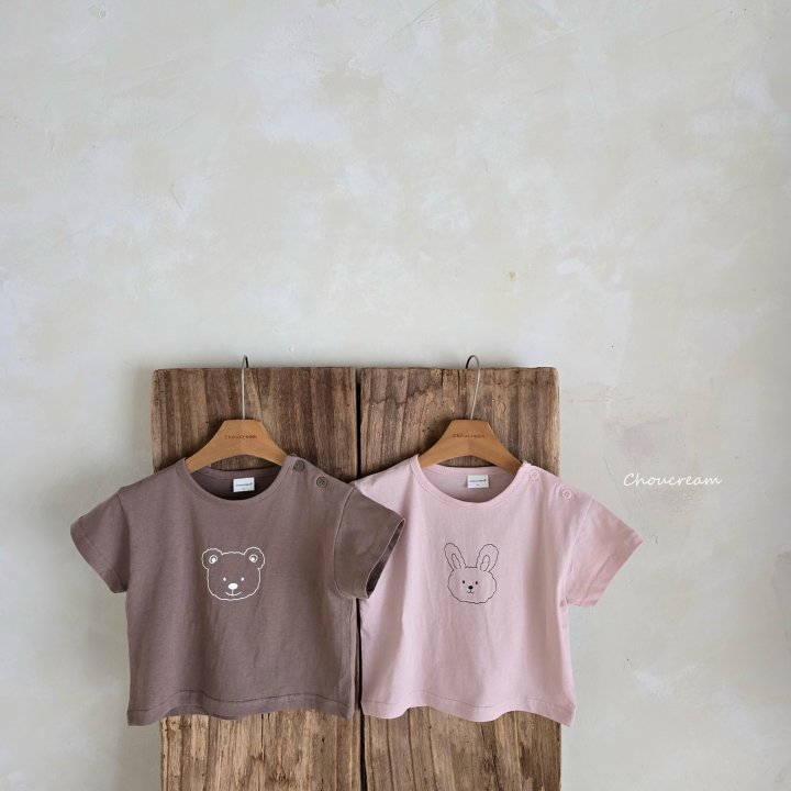 Choucream - Korean Baby Fashion - #babywear - Animal Tee - 2