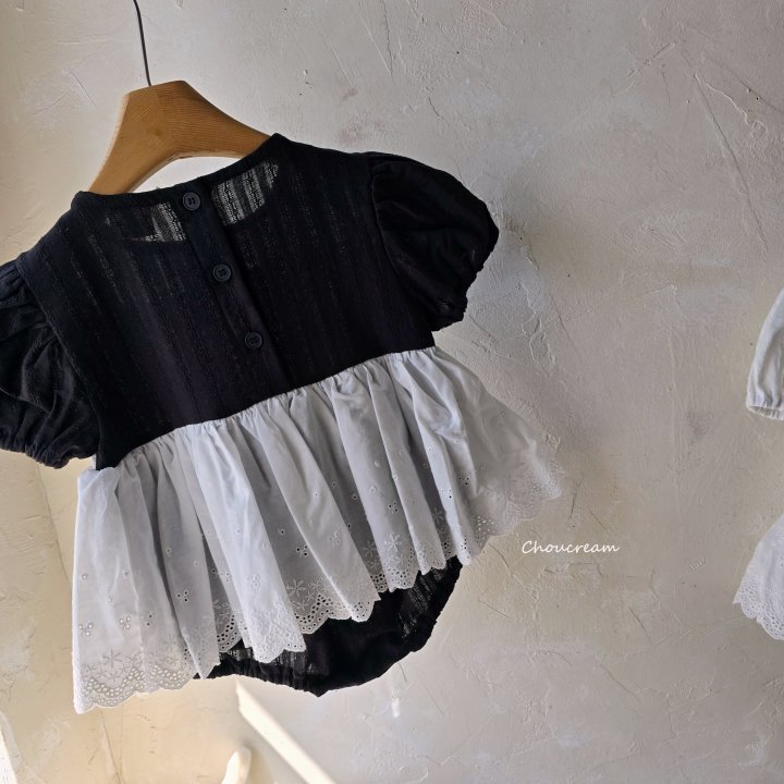 Choucream - Korean Baby Fashion - #babywear - Lace Bustier Suit - 8