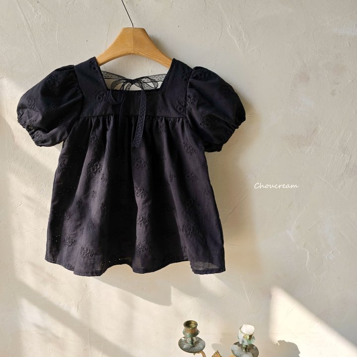 Choucream - Korean Baby Fashion - #onlinebabyboutique - Puff Lace One-piece - 5