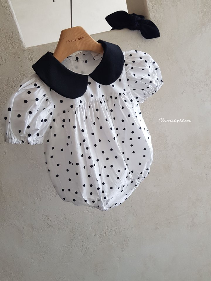 Choucream - Korean Baby Fashion - #onlinebabyboutique - Dot Collar Suit (Summer) - 9