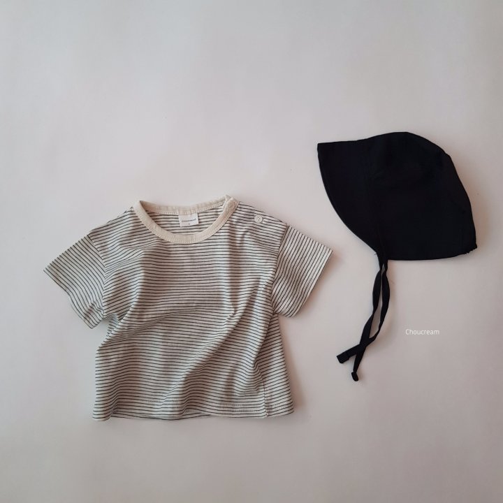 Choucream - Korean Baby Fashion - #onlinebabyboutique - Bebe Striped Tee (Summer) - 3