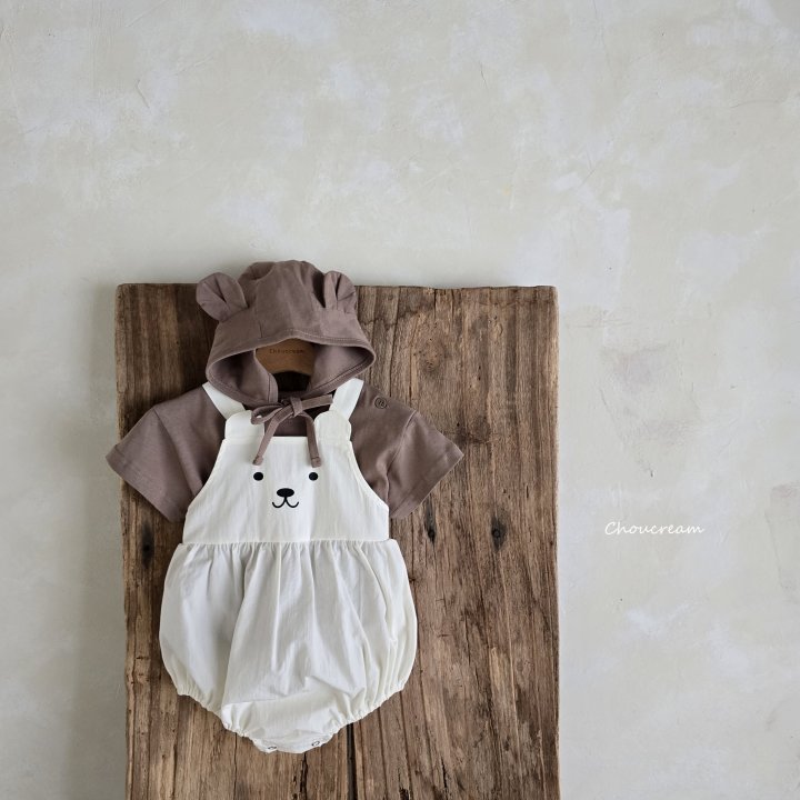 Choucream - Korean Baby Fashion - #onlinebabyboutique - Baby Bear Overall Suit (Summer) - 12