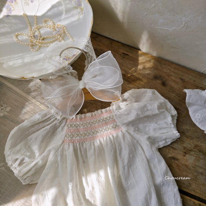 Choucream - Korean Baby Fashion - #onlinebabyboutique - Emma Smocked Suit