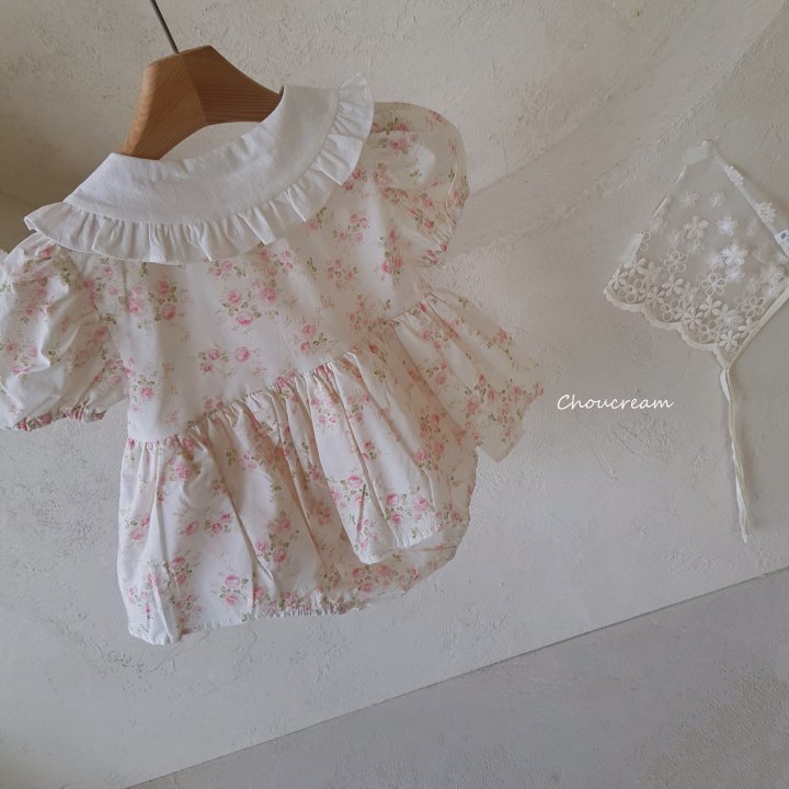 Choucream - Korean Baby Fashion - #onlinebabyshop - Rose Collar Dress Suit - 12