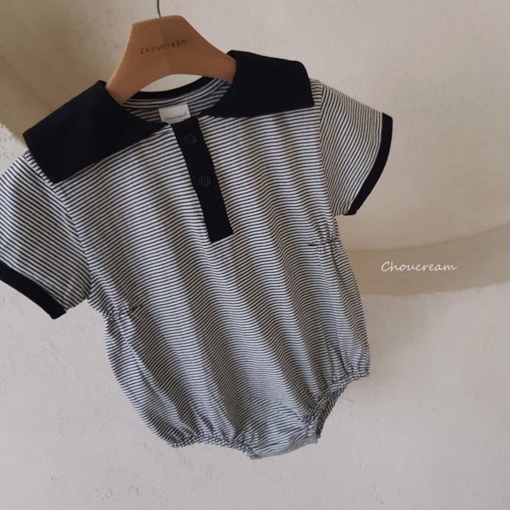 Choucream - Korean Baby Fashion - #onlinebabyshop - Striped Sailor Suit - 11