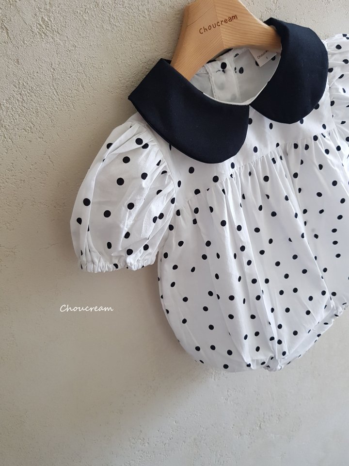 Choucream - Korean Baby Fashion - #onlinebabyshop - Dot Collar Suit (Summer) - 10