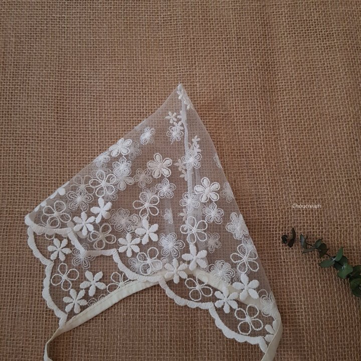 Choucream - Korean Baby Fashion - #onlinebabyshop - Lace Bonnet - 9