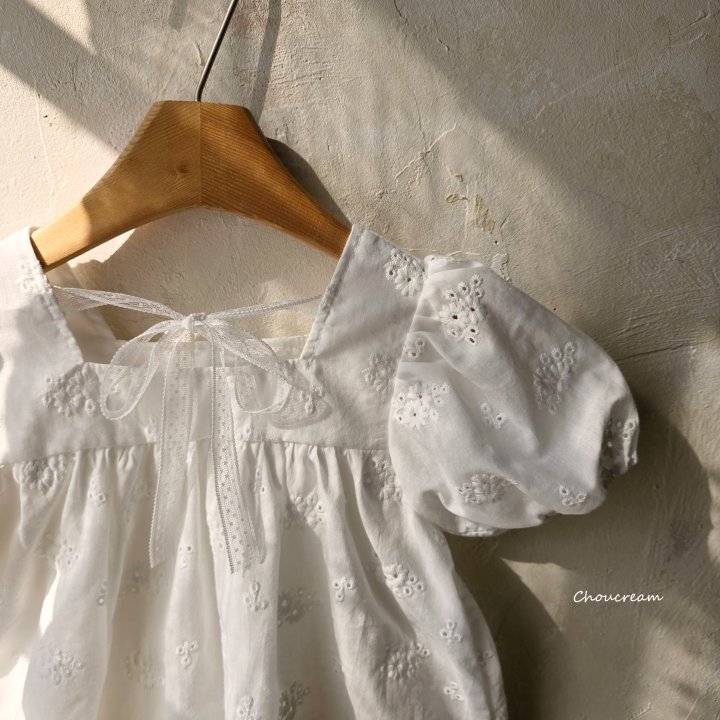 Choucream - Korean Baby Fashion - #smilingbaby - Puff Lace One-piece - 6