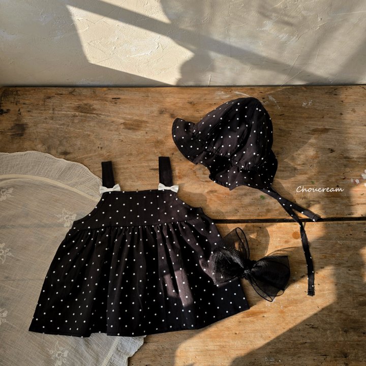 Choucream - Korean Baby Fashion - #smilingbaby - Dot Ribbon One-piece - 10