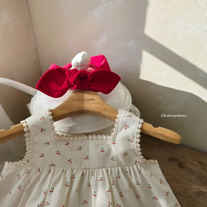Choucream - Korean Baby Fashion - #smilingbaby - Mini Cherry Set (Blouse + Bloomer Set) - 6