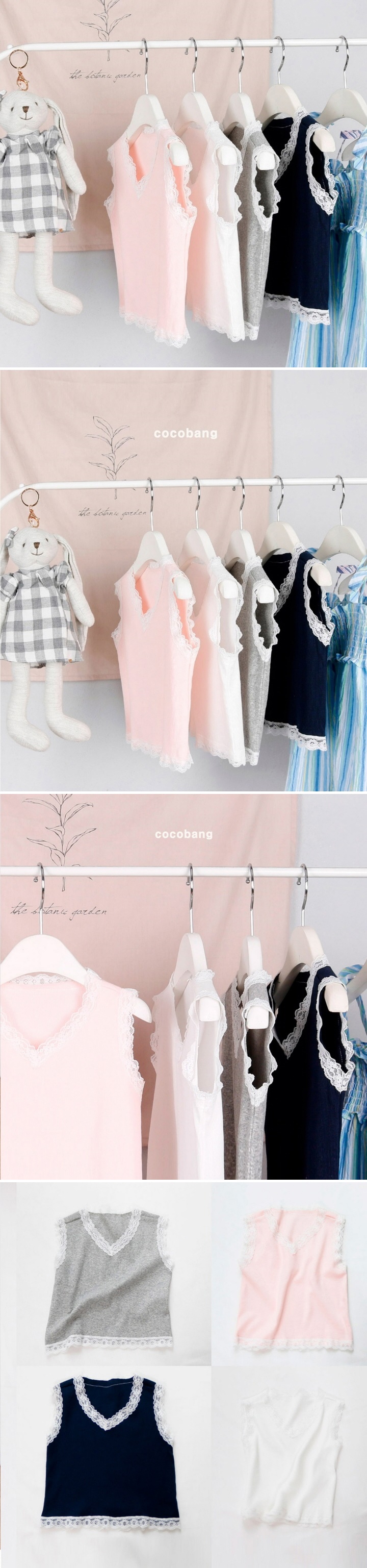 Cocobang - Korean Baby Fashion - #babyboutique - Lace Sleeveless