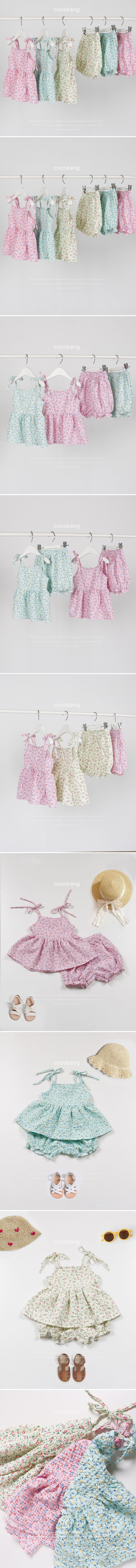 Cocobang - Korean Baby Fashion - #babyoutfit - Tiny Flower Set