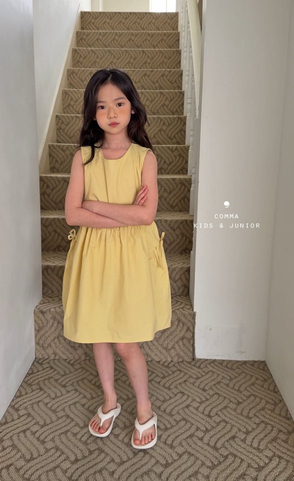Comma - Korean Children Fashion - #Kfashion4kids - Ribbon Sleeveless One-piece - 11