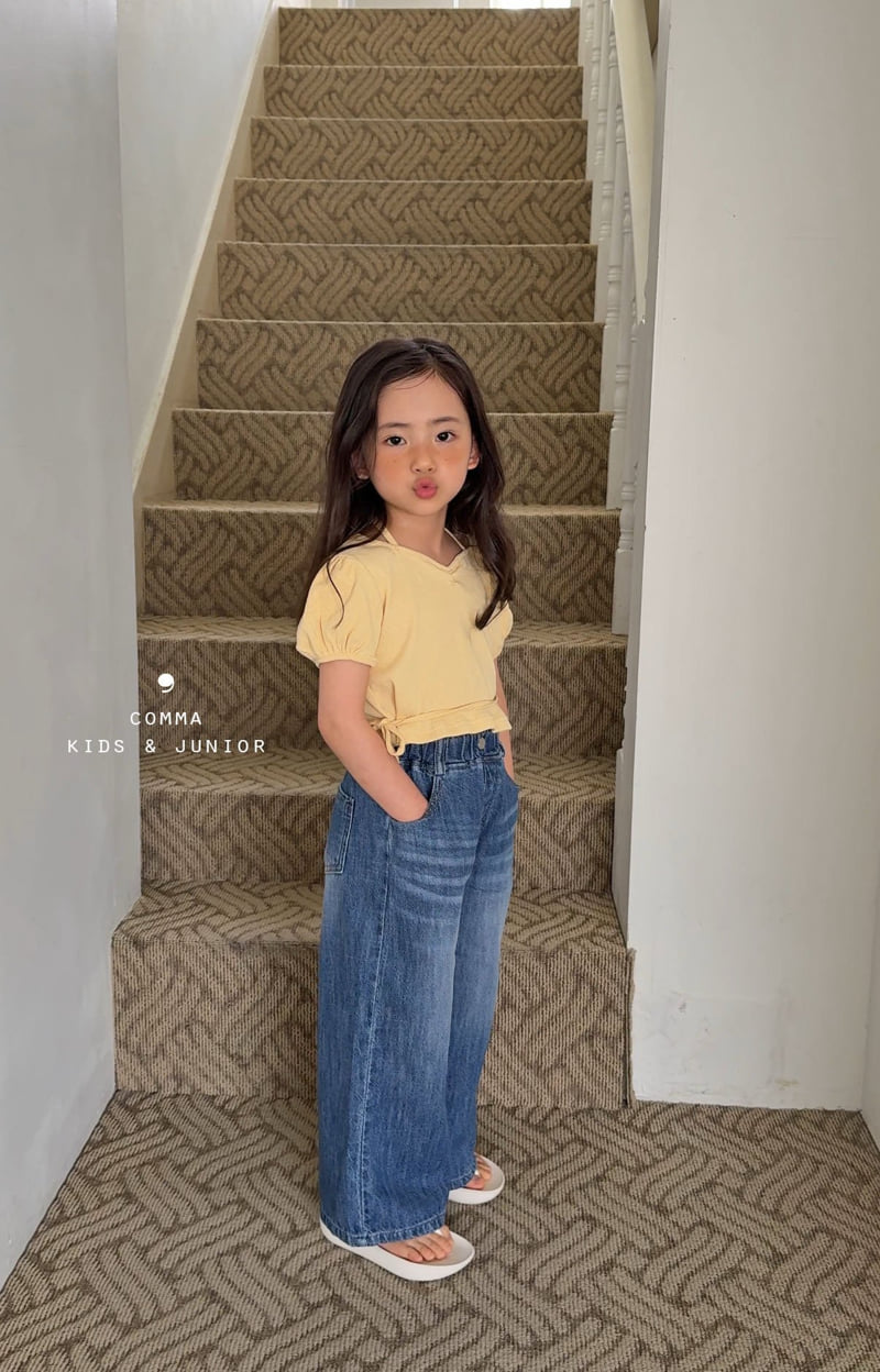Comma - Korean Children Fashion - #Kfashion4kids - Strap Puff Tee - 10