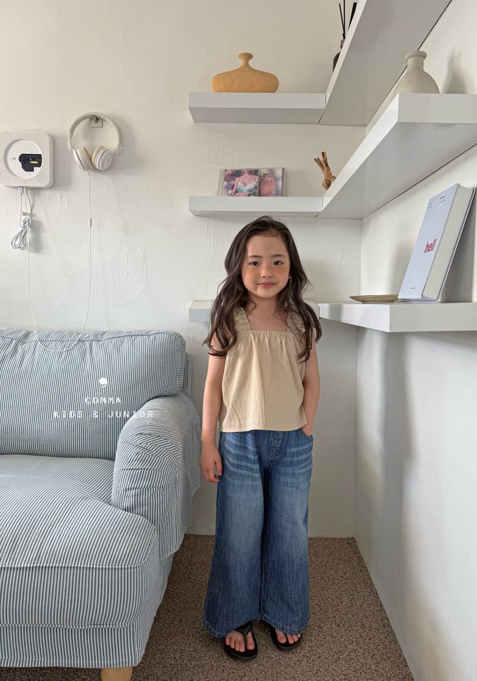 Comma - Korean Children Fashion - #Kfashion4kids - Band Frill Sleeveless - 9