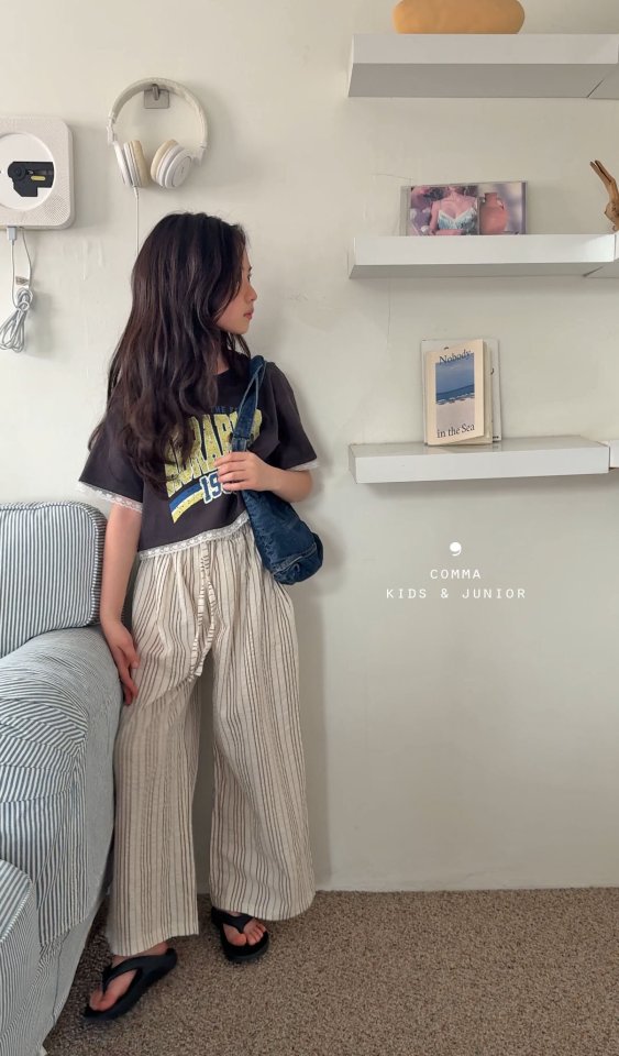 Comma - Korean Children Fashion - #Kfashion4kids - Lace Print Tee - 12